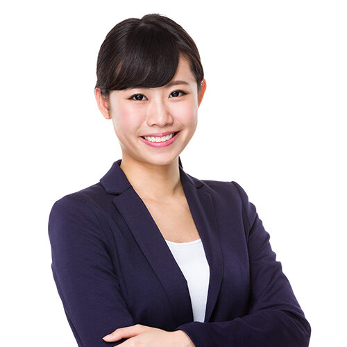 Formal Asian Business woman with crossed arms